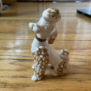 Vintage Lefton Spaghetti Porcelain Poodle Figurine